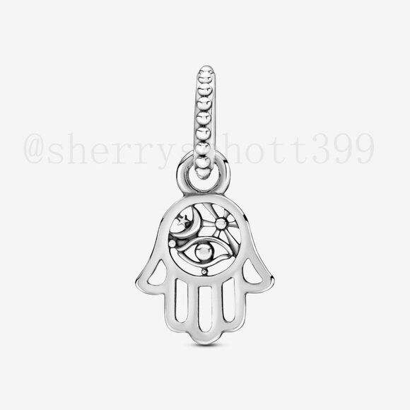 Pandora Protective Hamsa Hand Dangle Charm - Picture 4 of 4
